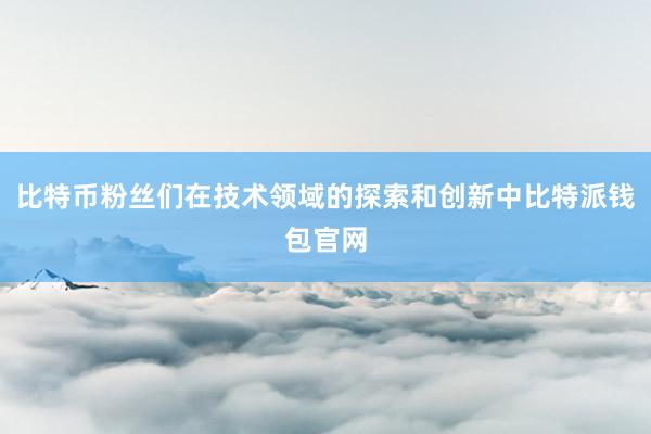 比特币粉丝们在技术领域的探索和创新中比特派钱包官网