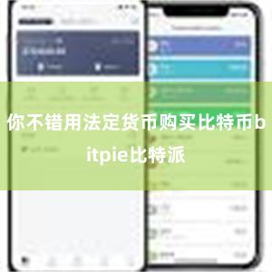 你不错用法定货币购买比特币bitpie比特派